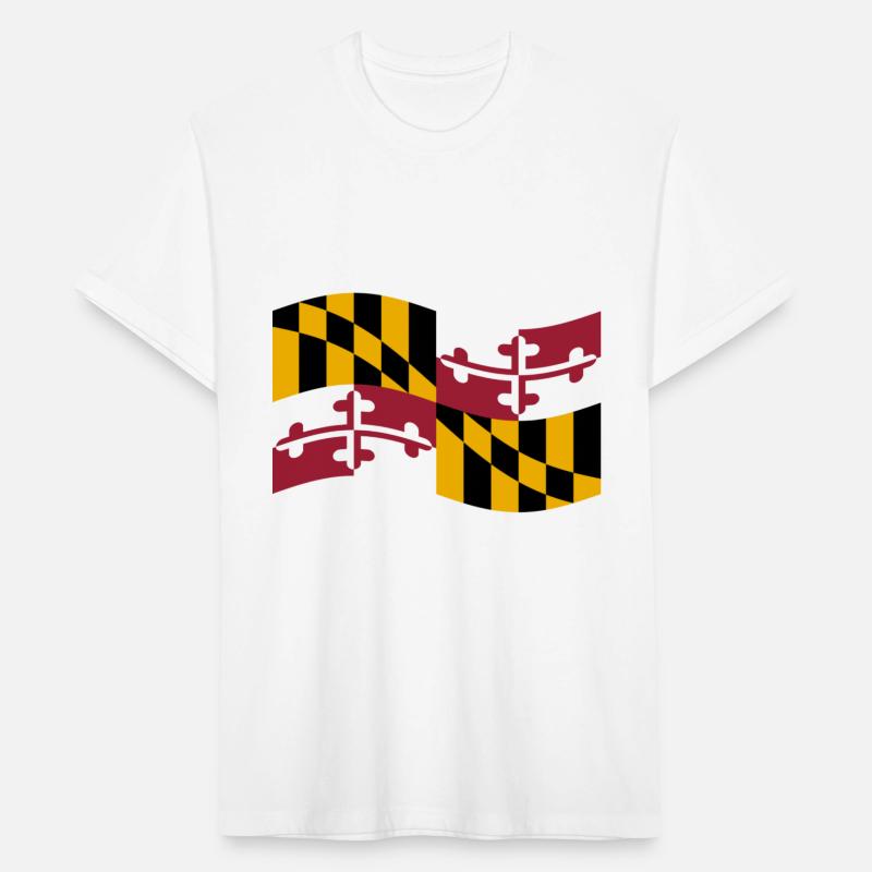 Waving Maryland Flag