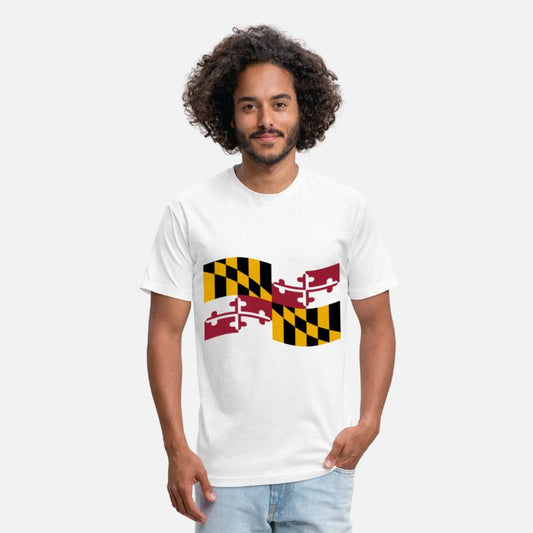 Waving Maryland Flag
