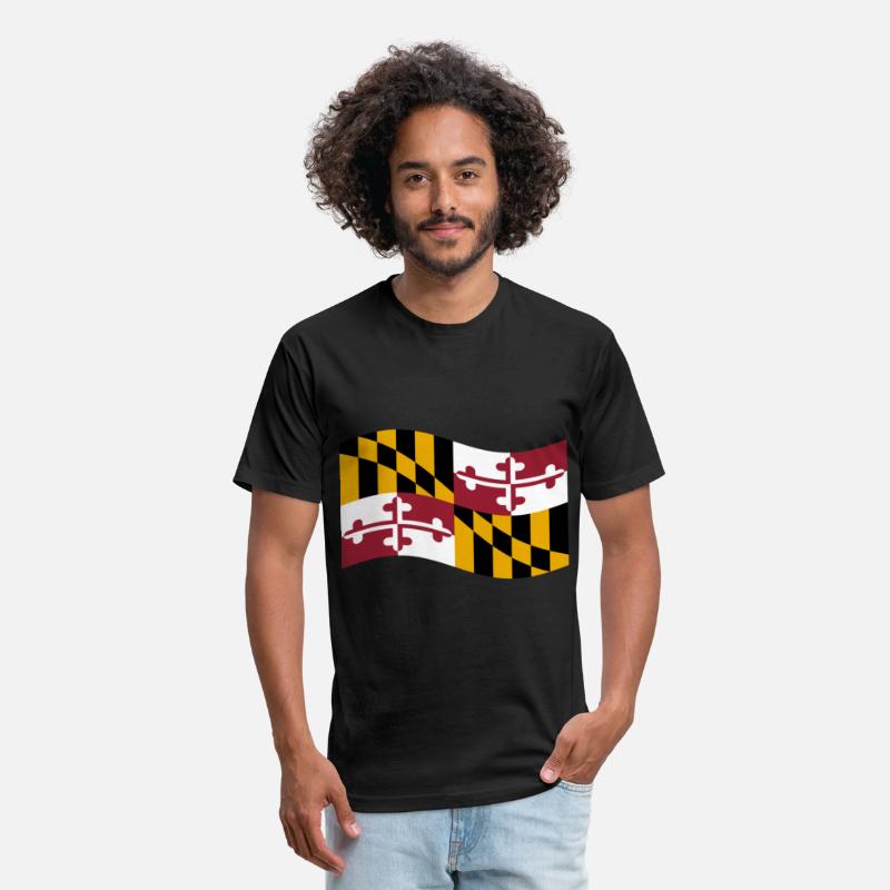 Waving Maryland Flag