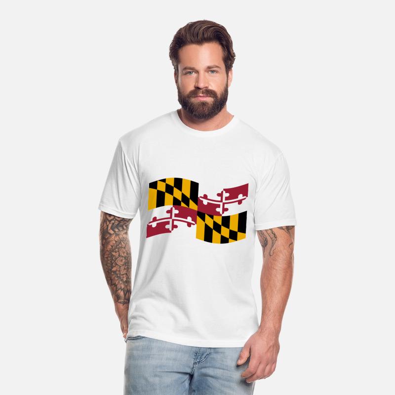 Waving Maryland Flag