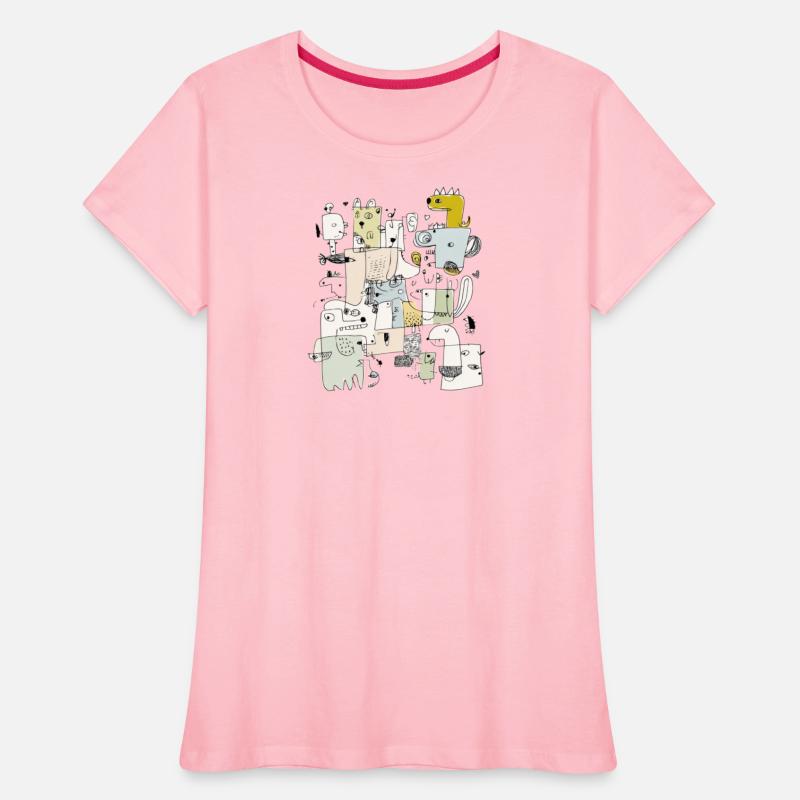 Whimsical Animal Face Collage Design