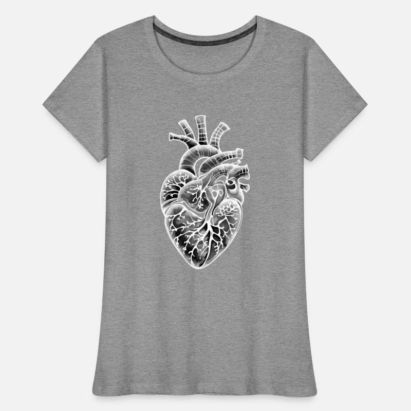 Whispers of the Anatomical Heart Abstract Ink Art