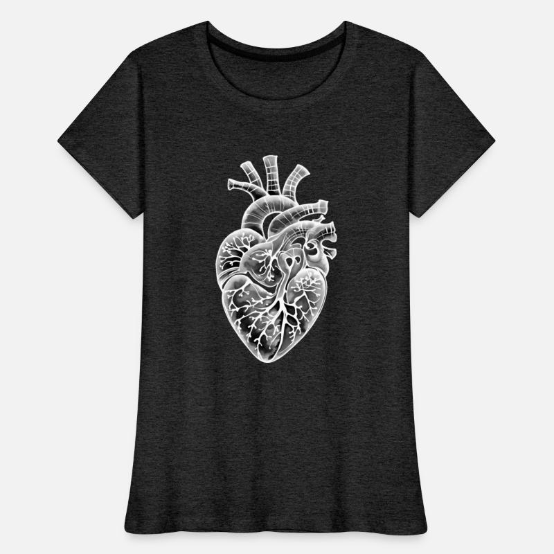 Whispers of the Anatomical Heart Abstract Ink Art