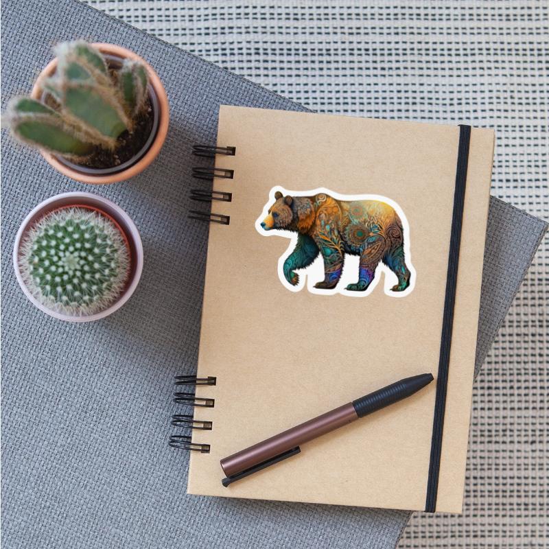 Wild Bear Watercolor Colorful Nature Outdoor 2