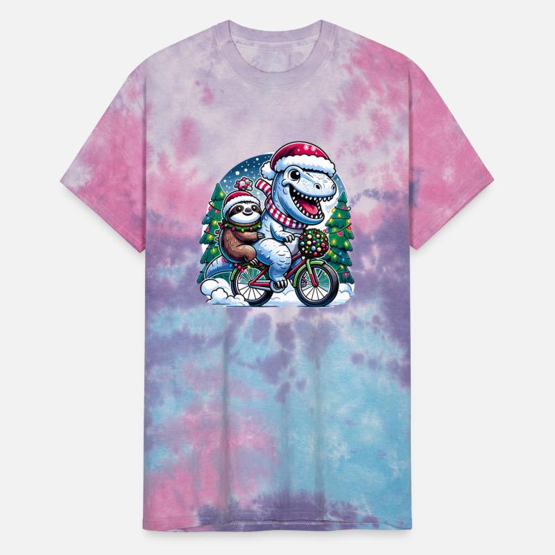 Winter Wonderland T-Rex and Sloth Cycling Duo