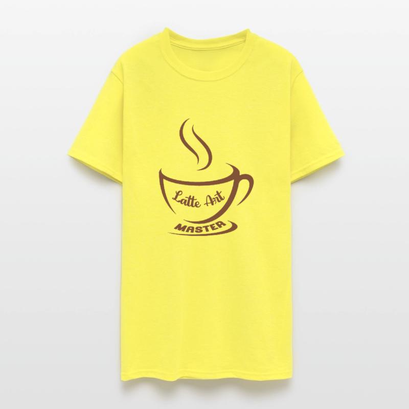 Womens Coffee Art Cappuccino Barista V-Neck T-Shir