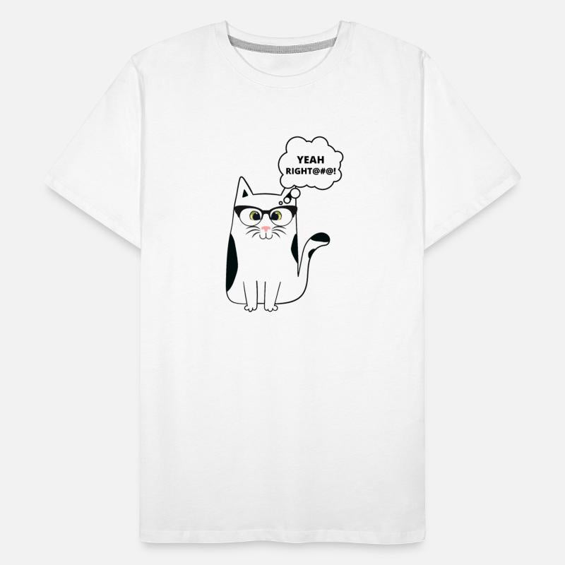 Yeah Right Sarcastic Suspicious Cat Funny