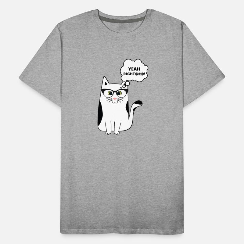 Yeah Right Sarcastic Suspicious Cat Funny